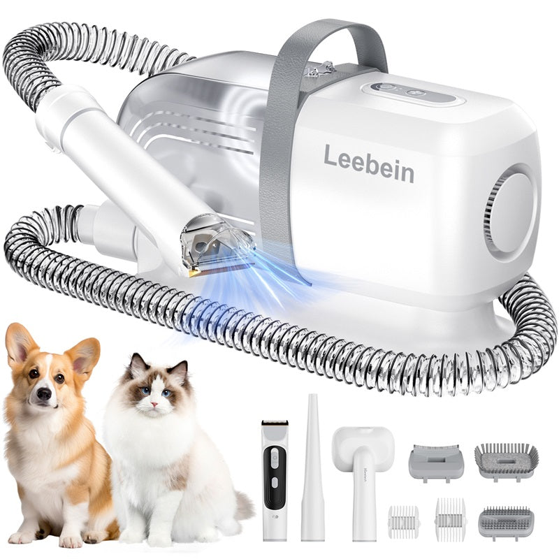 Leebein B2 5-In-1 Pet Grooming Kit With Vacuum Suction