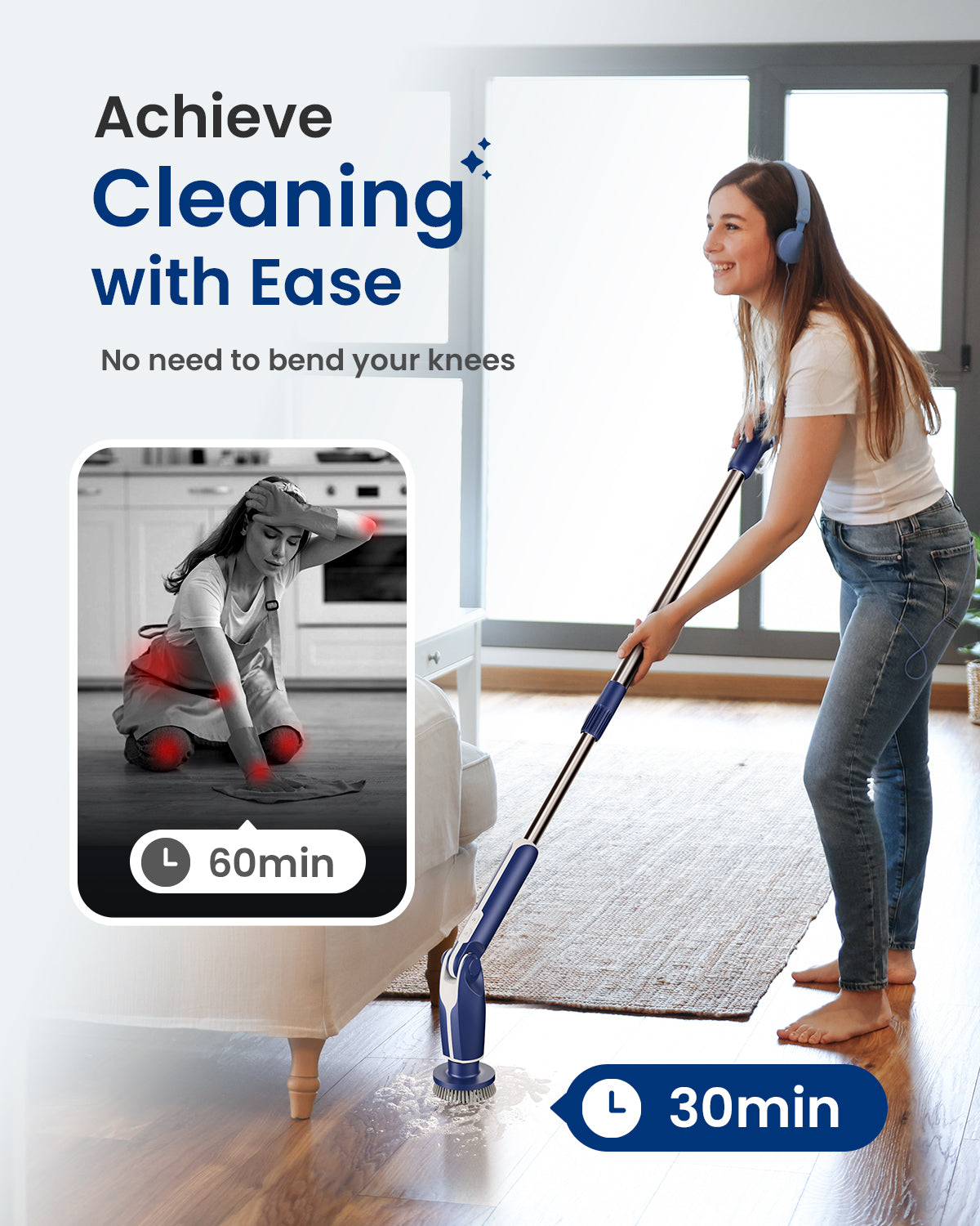 2024 Upgraded New Electric Spin Scrubber