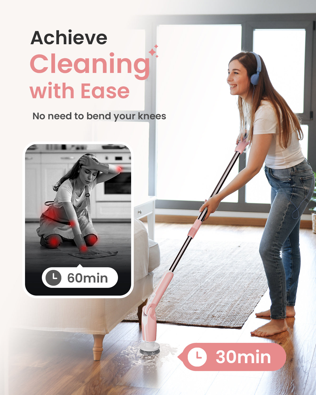 2024 Upgraded New Electric Spin Scrubber