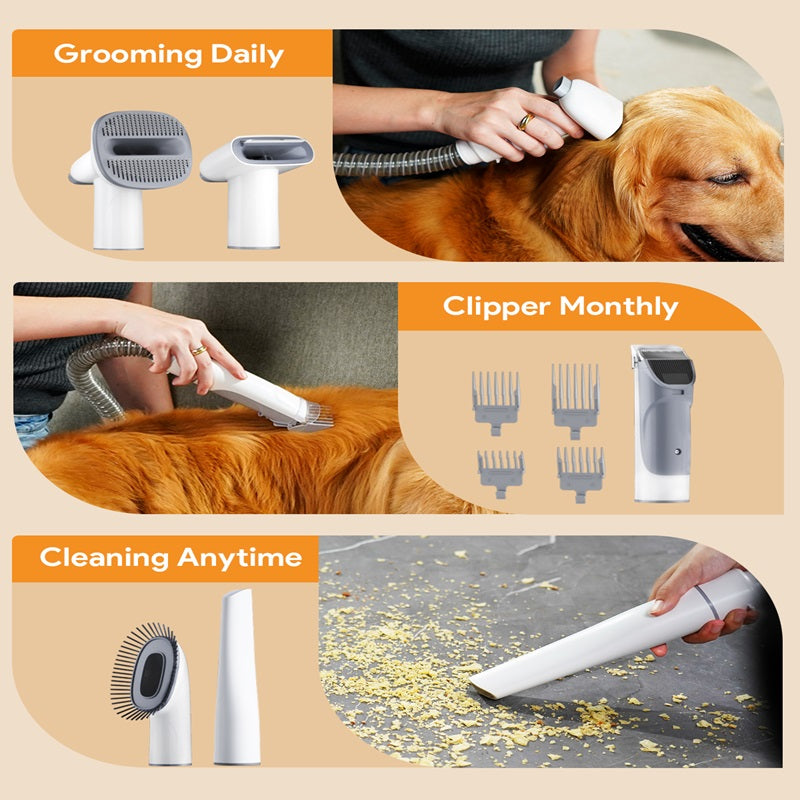 Leebein Dog Cat Grooming Kit with Vacuum