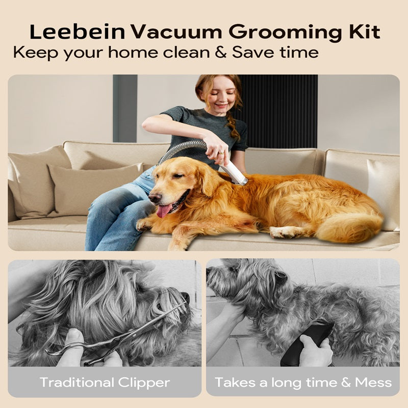 Leebein Dog Cat Grooming Kit with Vacuum